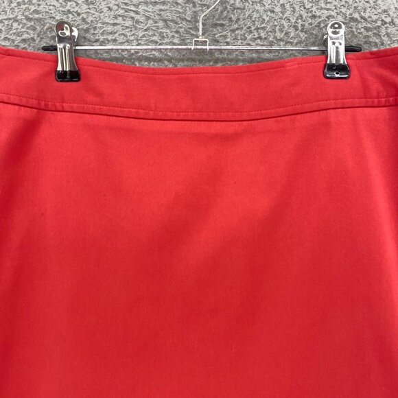 Brooks Brothers Skirt Womens 6 Coral Mini Straight Pencil Stretch Career Office - Picture 2 of 11